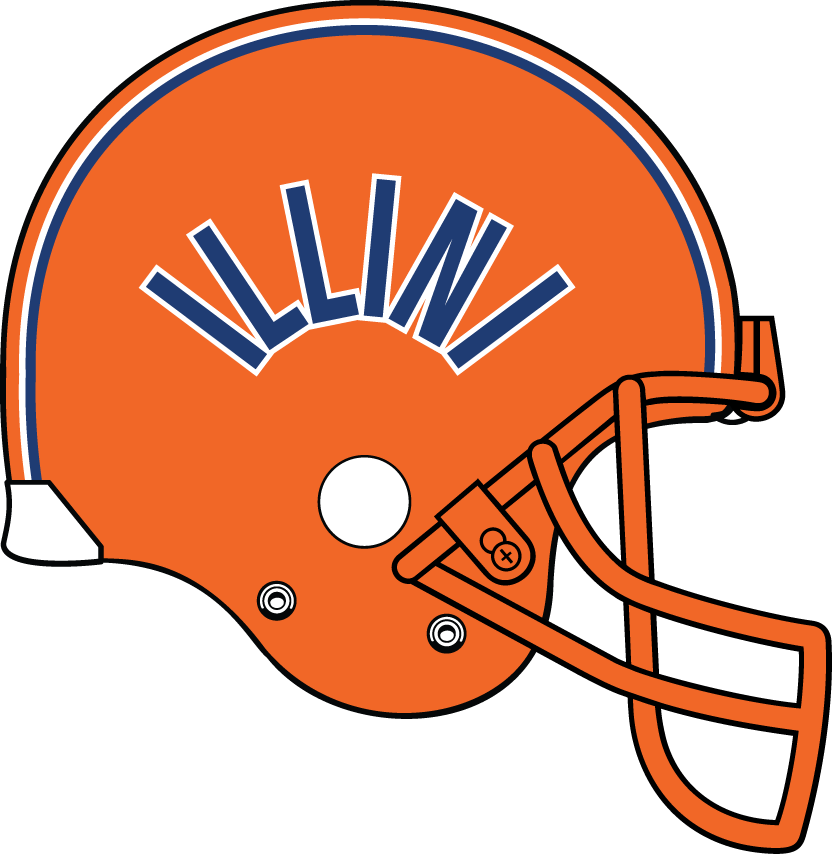 Illinois Fighting Illini 1983-1987 Helmet Logo iron on transfers for clothing
